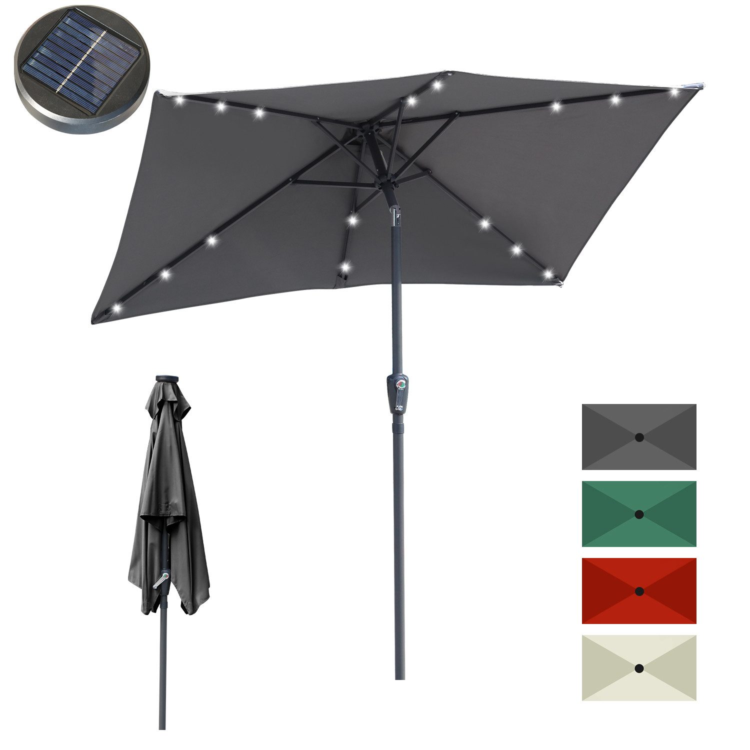 Clanmacy Ampelschirm 210 x 140 cm günstig online kaufen