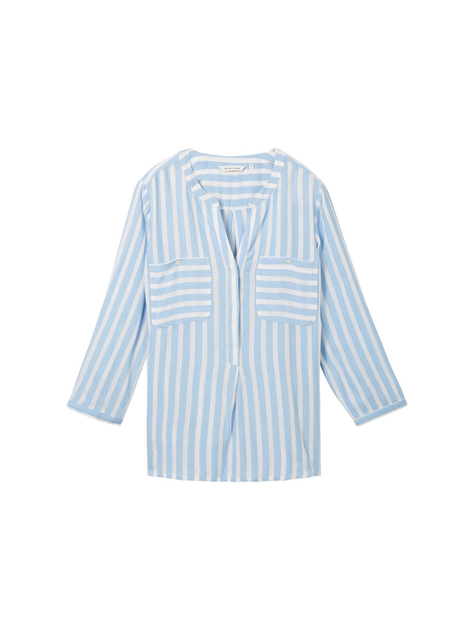 TOM TAILOR Langarmbluse Blusen & Shirts Bluse mit Streifenmuster günstig online kaufen