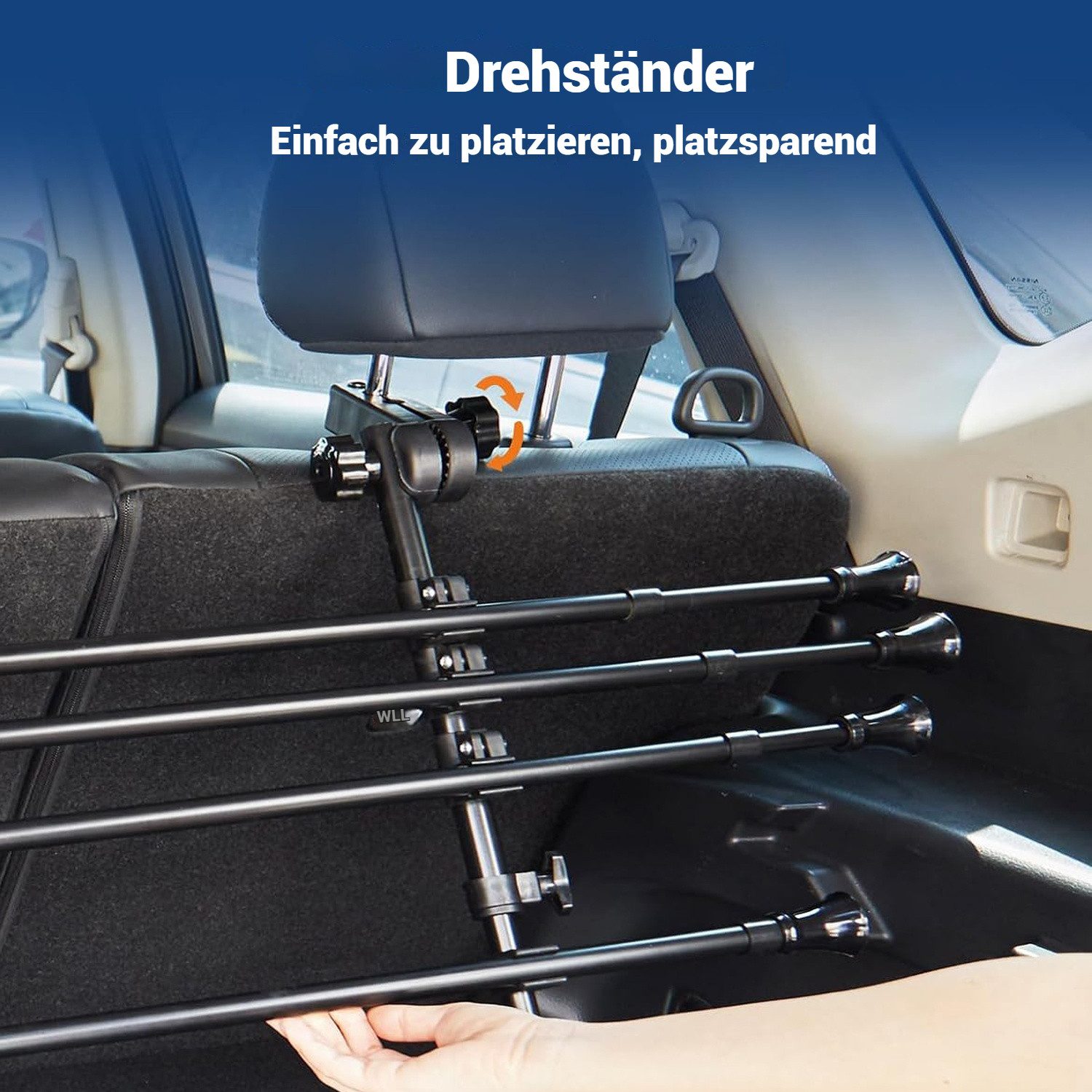 JOYOLEDER Trenngitter Hundegitter Auto Schutzgitter Trenngitter, Autogitter Kofferraum, für Hunde 32-53CM * 82-140CM, Kofferraumgitter Hund, Kofferraum Gitter – Bild 3 von 5
