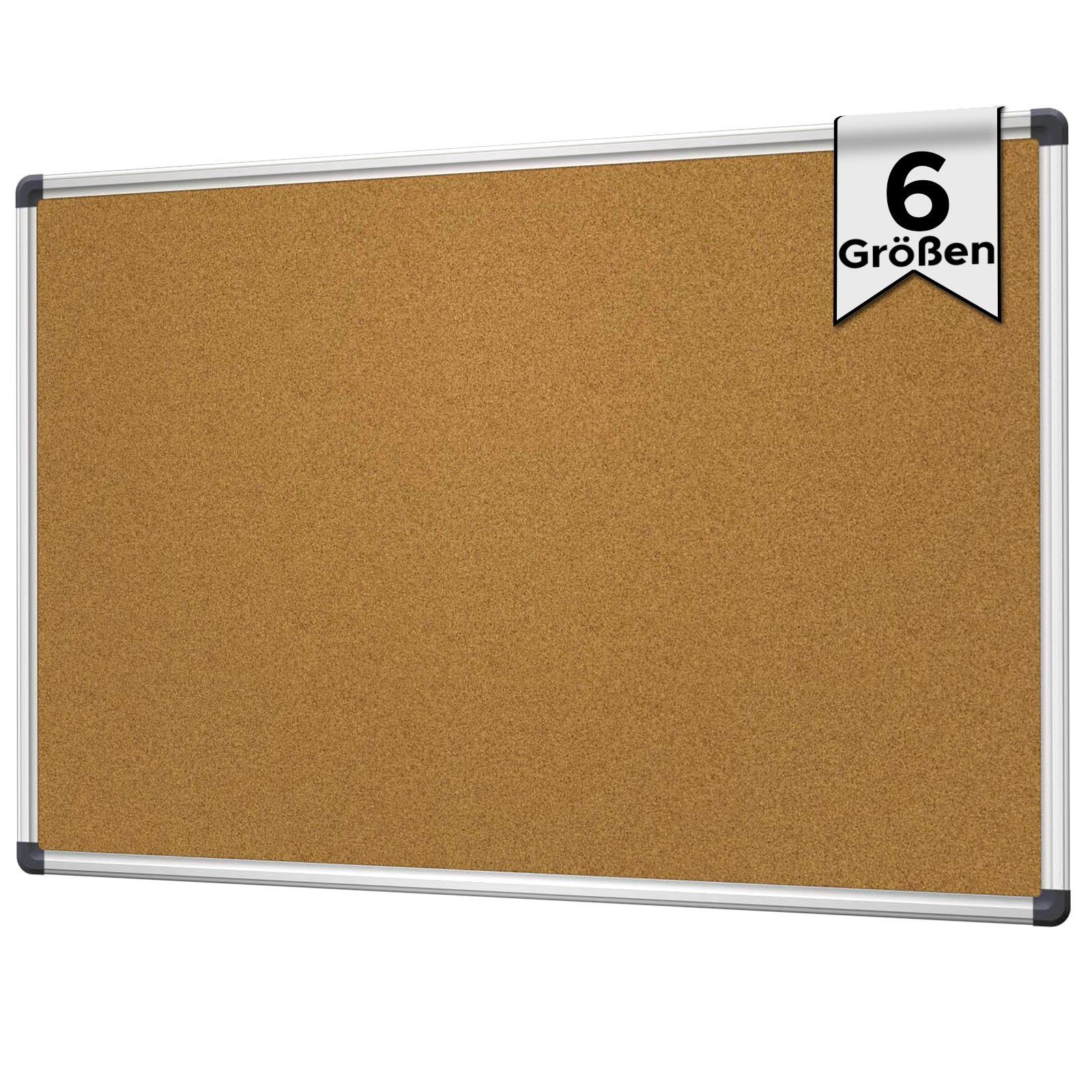 Pinnwand CORKY, Viscom mit Kork-Oberfläche Pinntafel mit selbstheilend Aluminiumrahmen - -