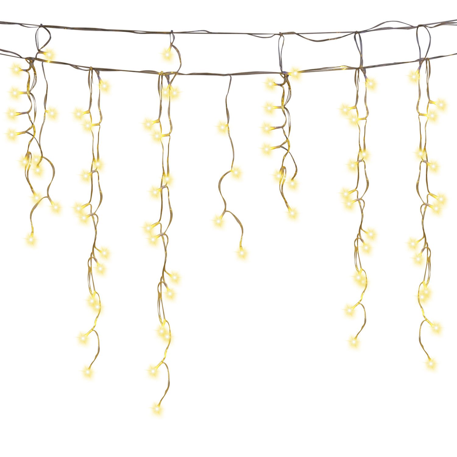 Clanmacy LED-Lichterkette LED Eisregen Lichterkette Eiszapfen 200LEDs Weihn günstig online kaufen