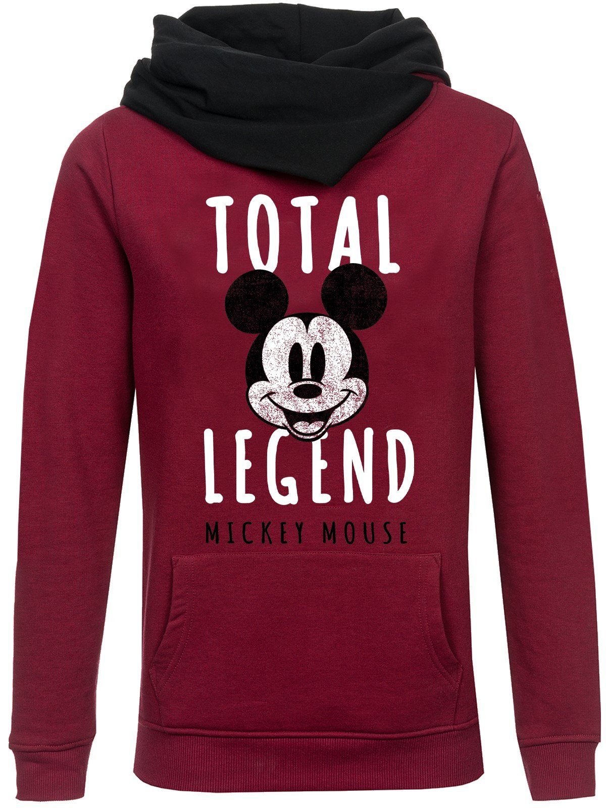 Mickey & Minnie Mouse Total Legend Damen Schalkragenpullover rot günstig online kaufen