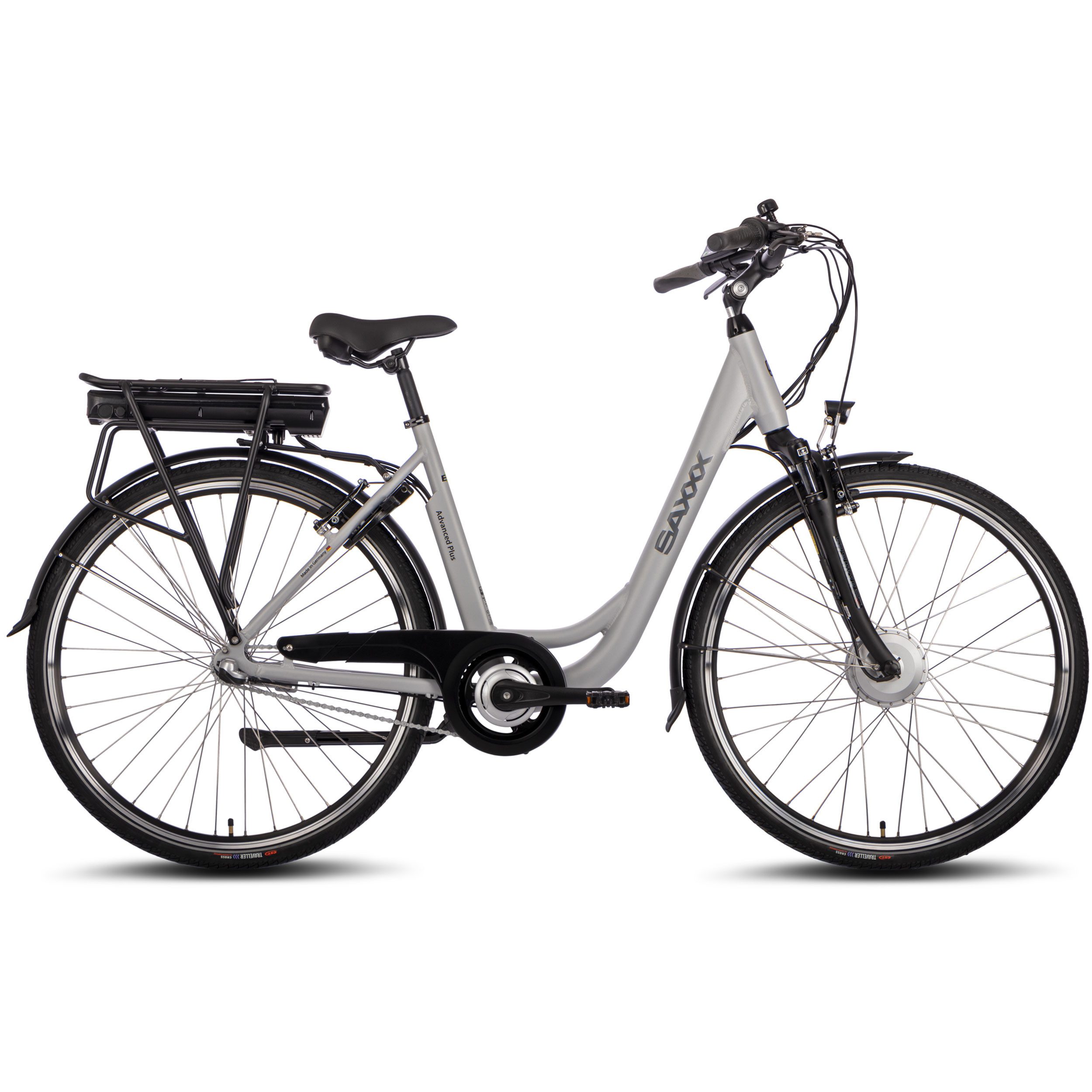 SAXXX EBike Advanced Plus Damen Ebike Cityrad mit Rücktrittbremse, 3 Gang Shimano Nexus