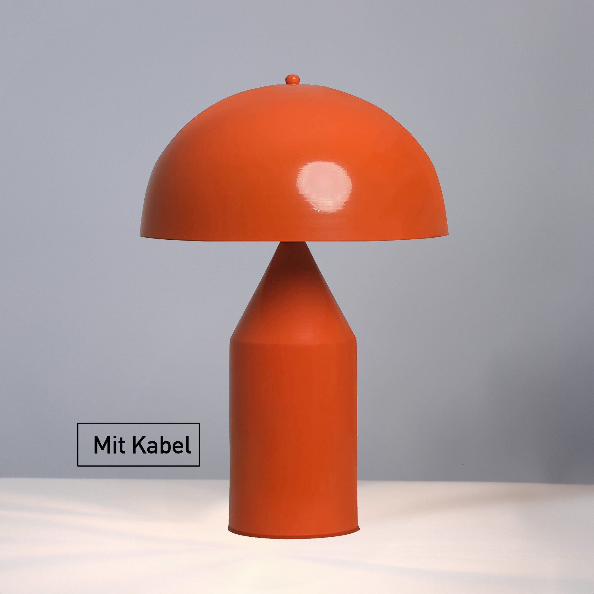 Bamyum Tischleuchte Nachttischlampe mit Kabel Lipeo Metall Pilz Lampe, ohne Leuchtmittel