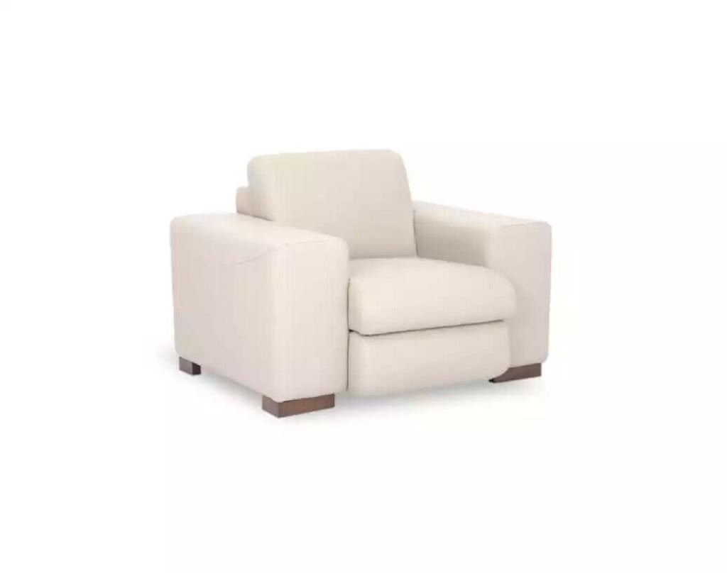 JVmoebel Sessel Modern Sessel Weiß Büro Office Arbeitszimmer Textil Möbel Neu (1-St), Made in Europa