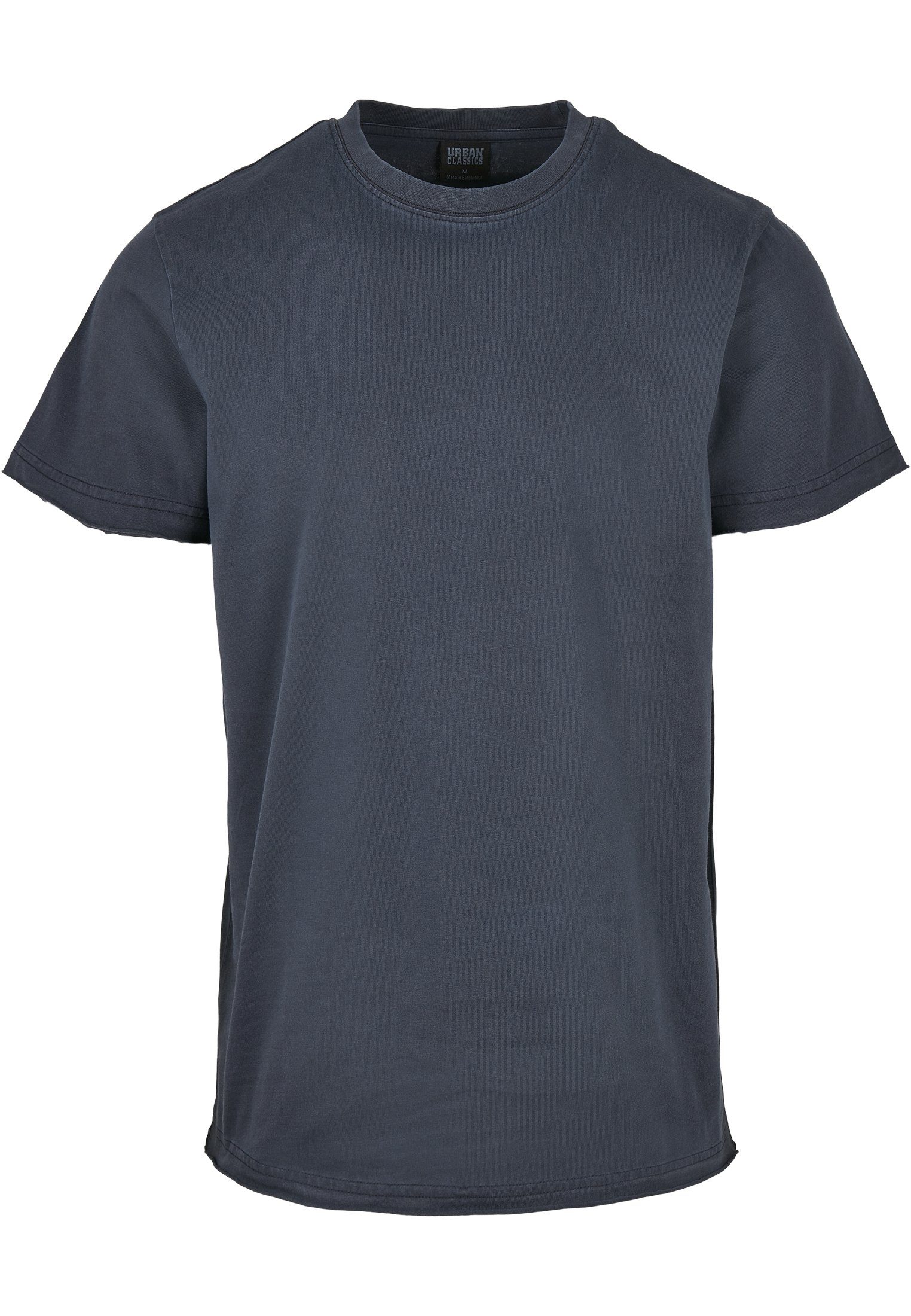 midnightnavy Dyed (1-tlg) Edge Basic URBAN Tee CLASSICS Herren Open Pigment T-Shirt