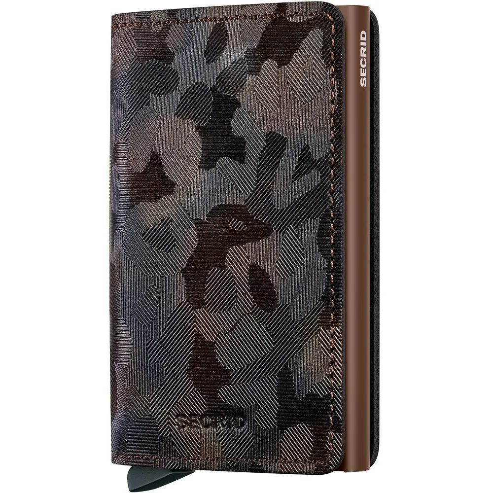 SECRID Geldbörse Slimwallet Jungle Brown - Geldbörse - Kartenetui - Cardprotector, RFID-geschützt
