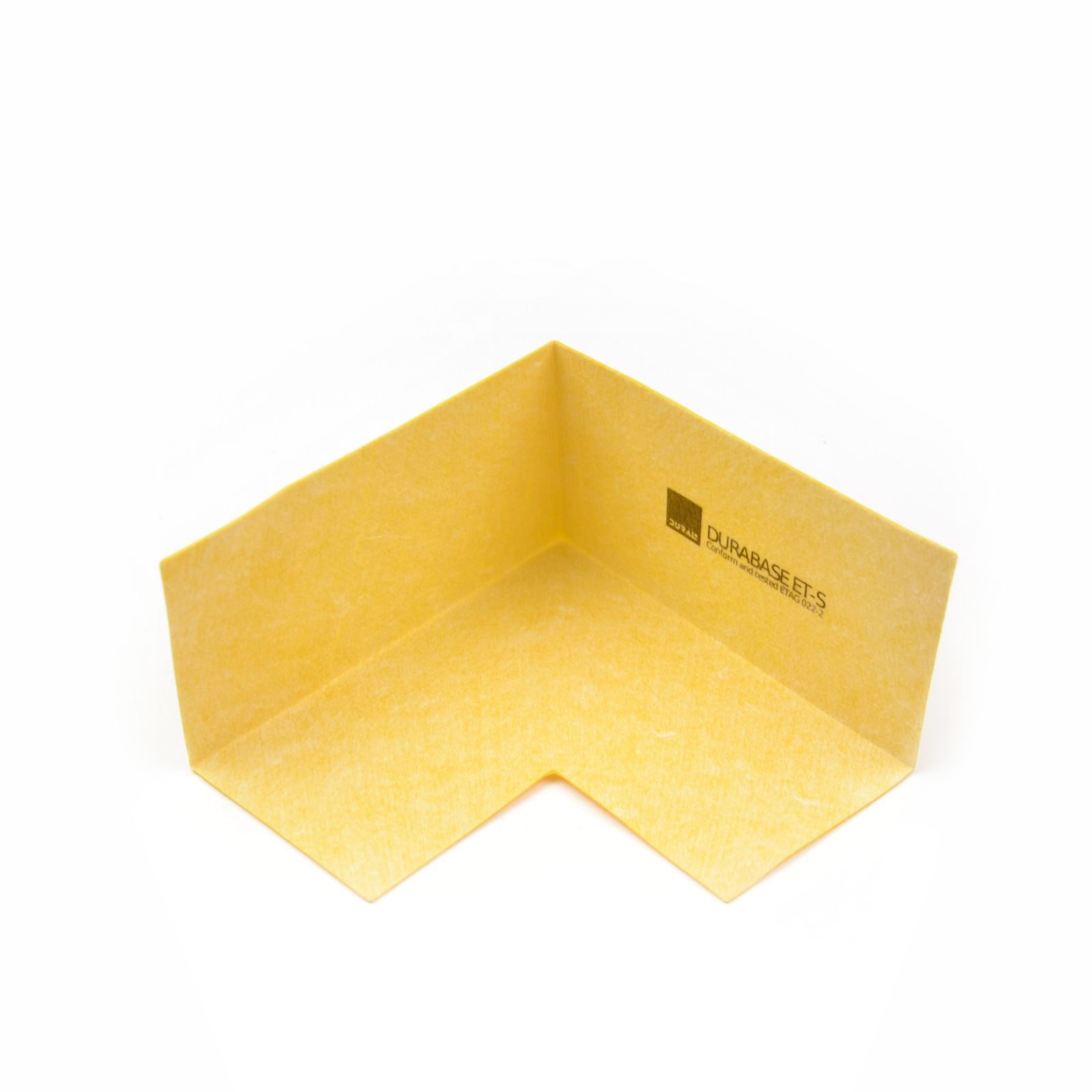 Dural GmbH Duschdichtung 1 Stück DURAL Innenecke DURABASE ET-S FXI (Schenkellänge: 120 × 120), gelb, Fliesenverlegung Abdichten feuchtigkeitsbeständig Abdichtecke