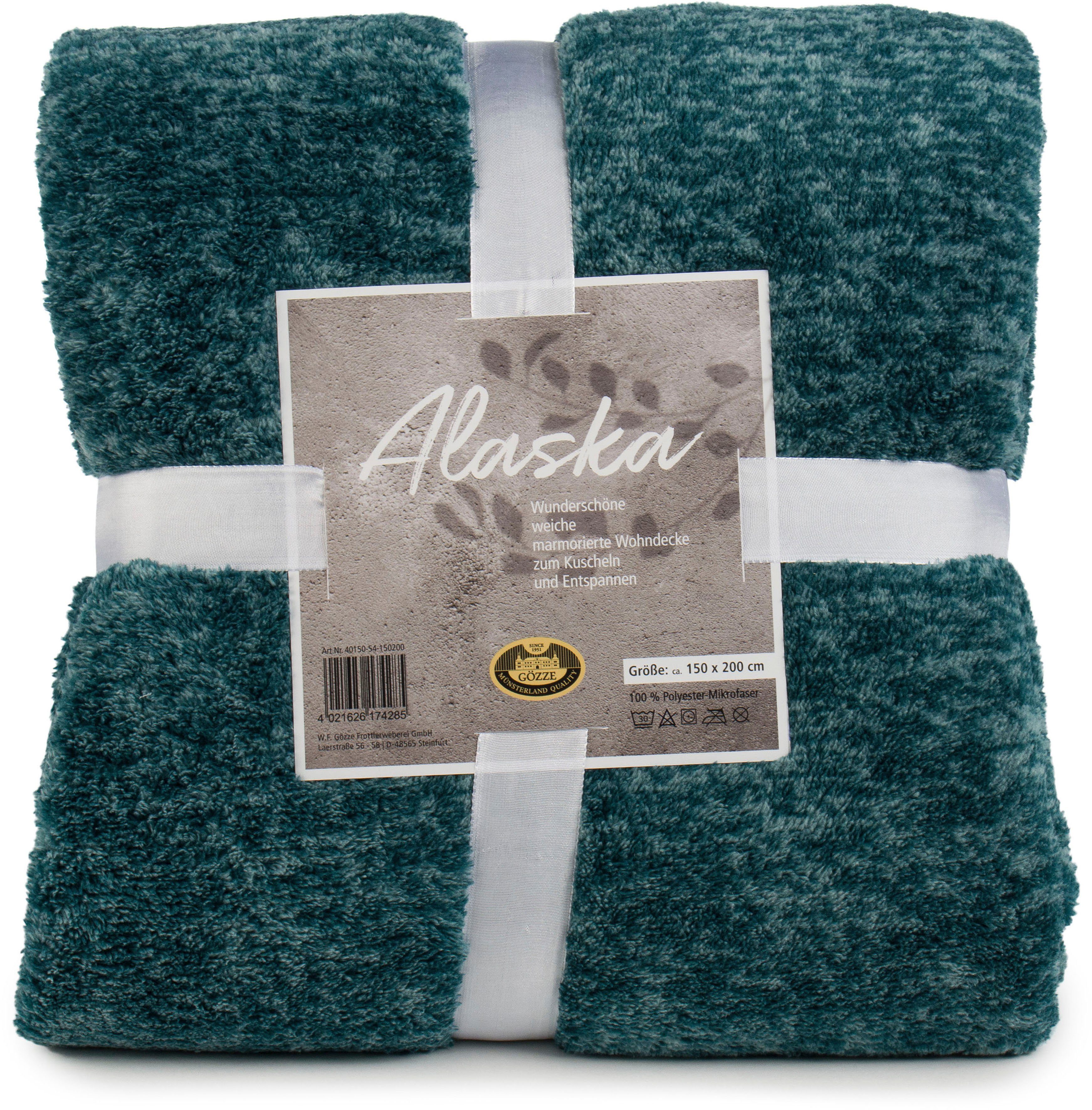 Wohndecke Alaska, Gözze, marmorierte Optik, kuschelig günstig online kaufen