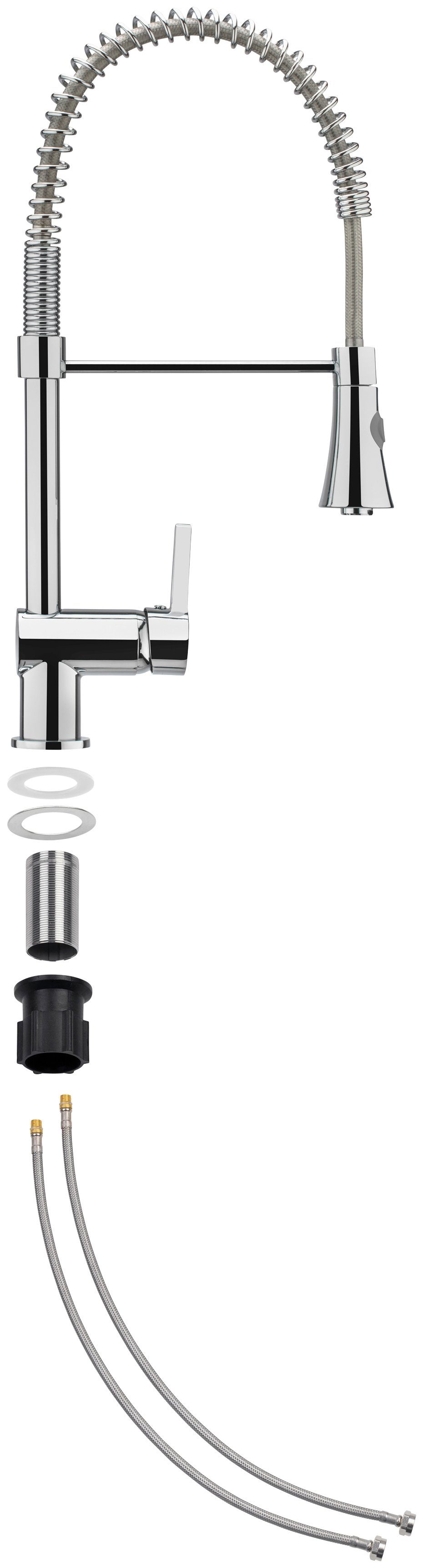 CORNAT Spültischarmatur Fuerte HD, Messing, verchromt günstig online kaufen