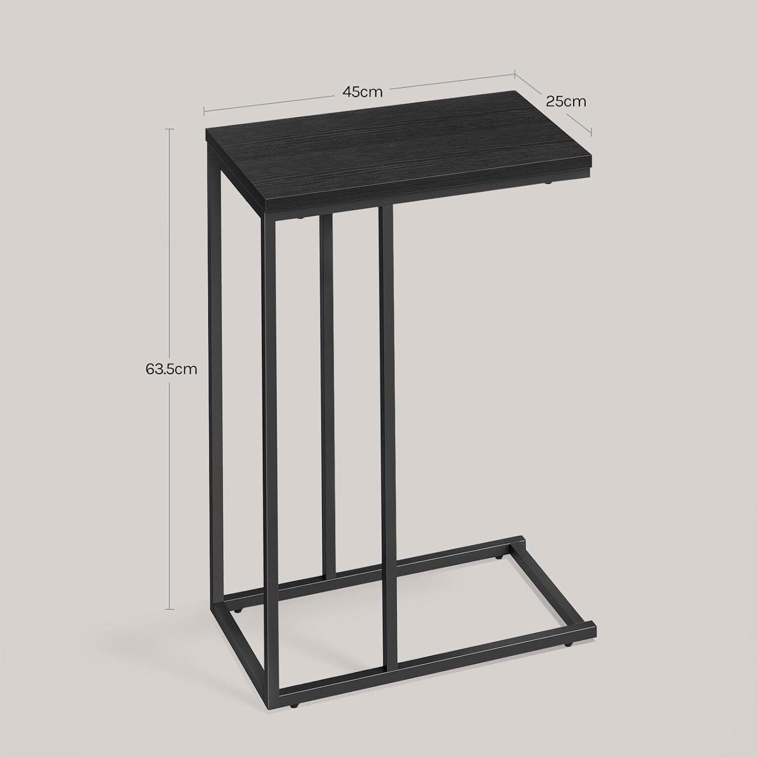 Woltu Beistelltisch (1-St), Sofatisch Tischplatte aus MDF Gestell aus Metall