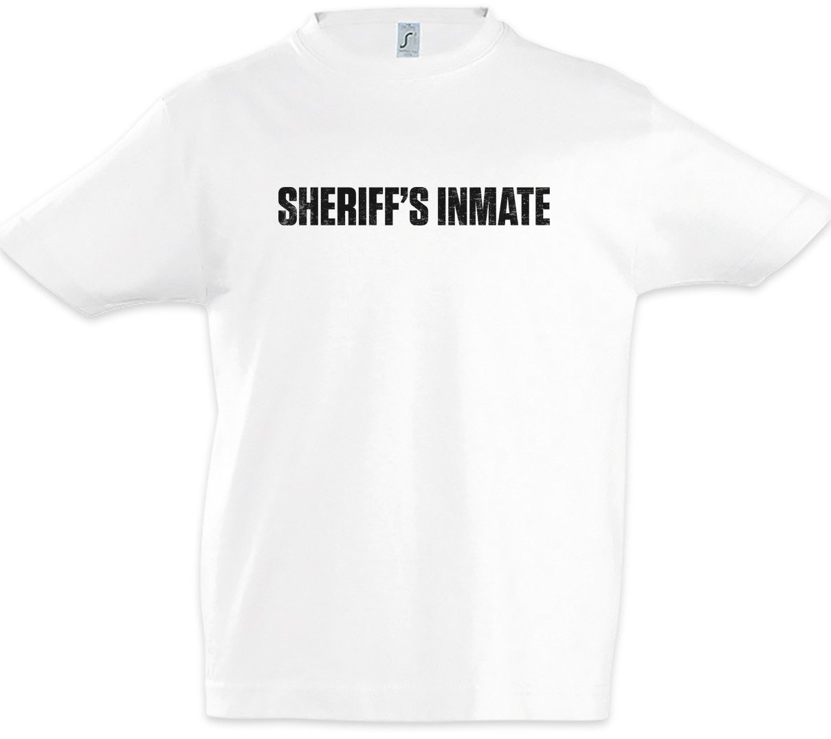 Print-Shirt Sheriff's Inmate Kinder T-Shirt Häftling Gefangener Jail Häftling Haft