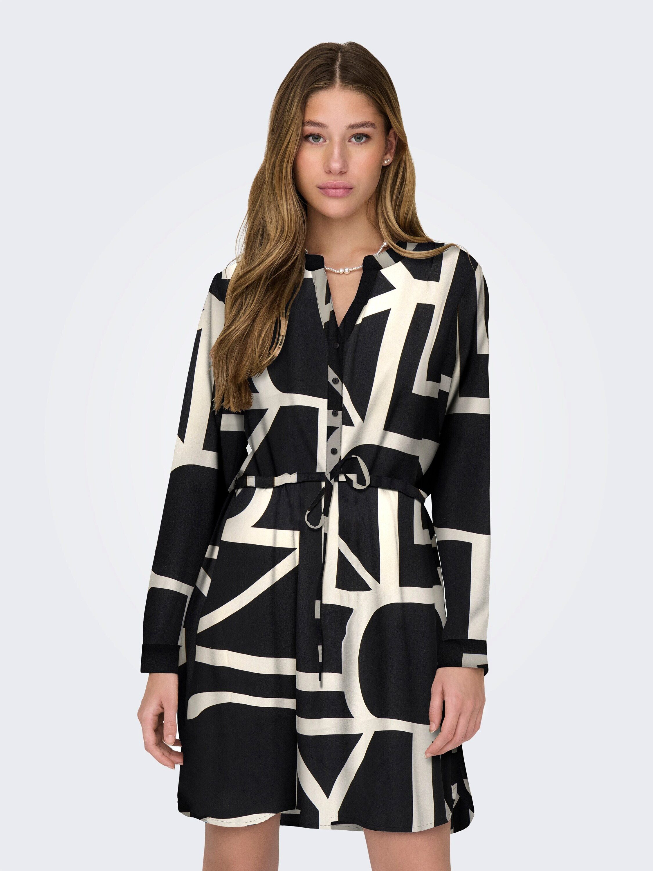 ONLY Druckkleid ONLCORY L/S V-NECK TUNIC günstig online kaufen