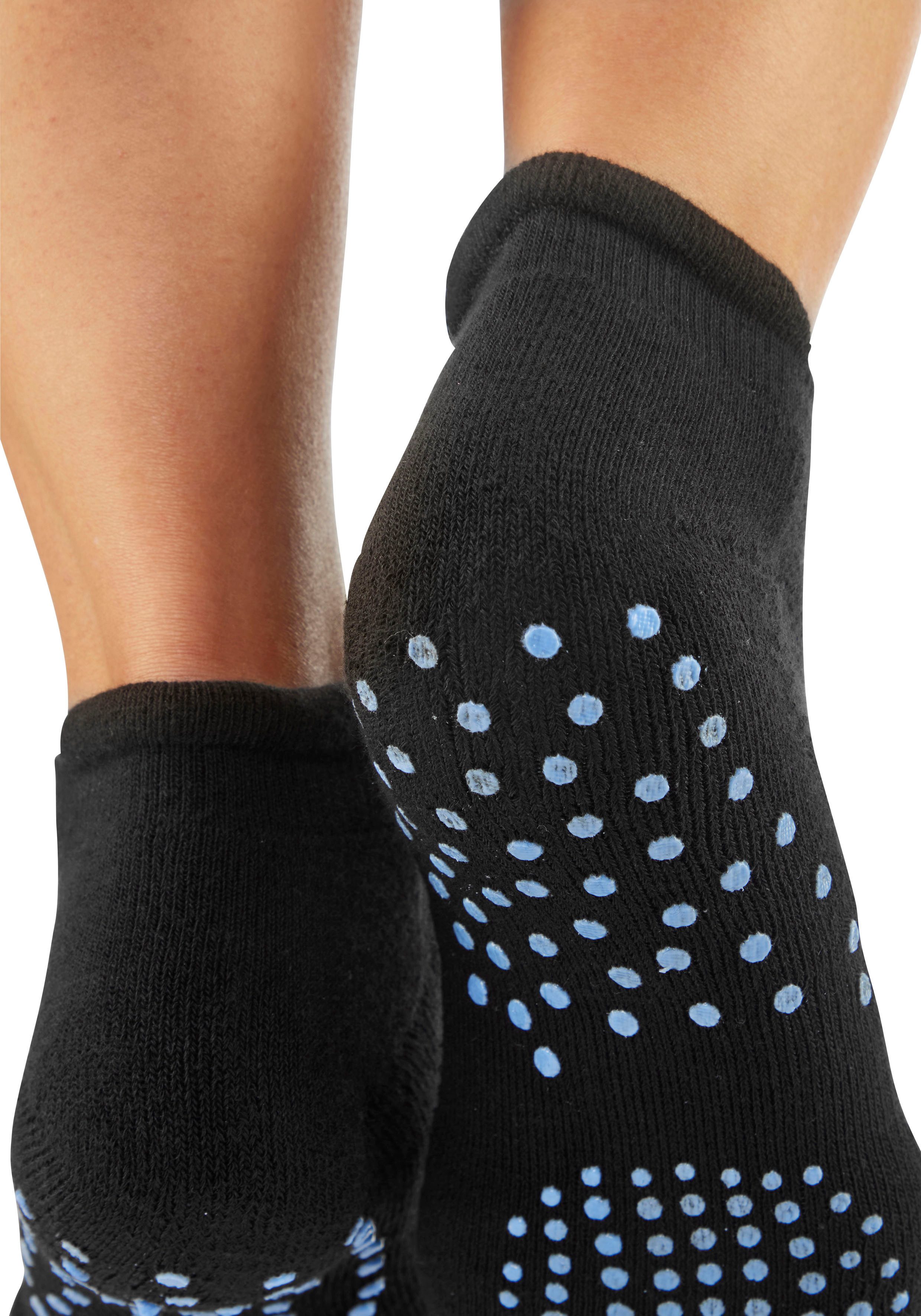 Lavana ABS-Socken Damensocken mit Fußfrottee (Packung, 3-Paar, Gr. 35-38 bis 39-42) mit farbigen Noppen – Bild 4 von 5