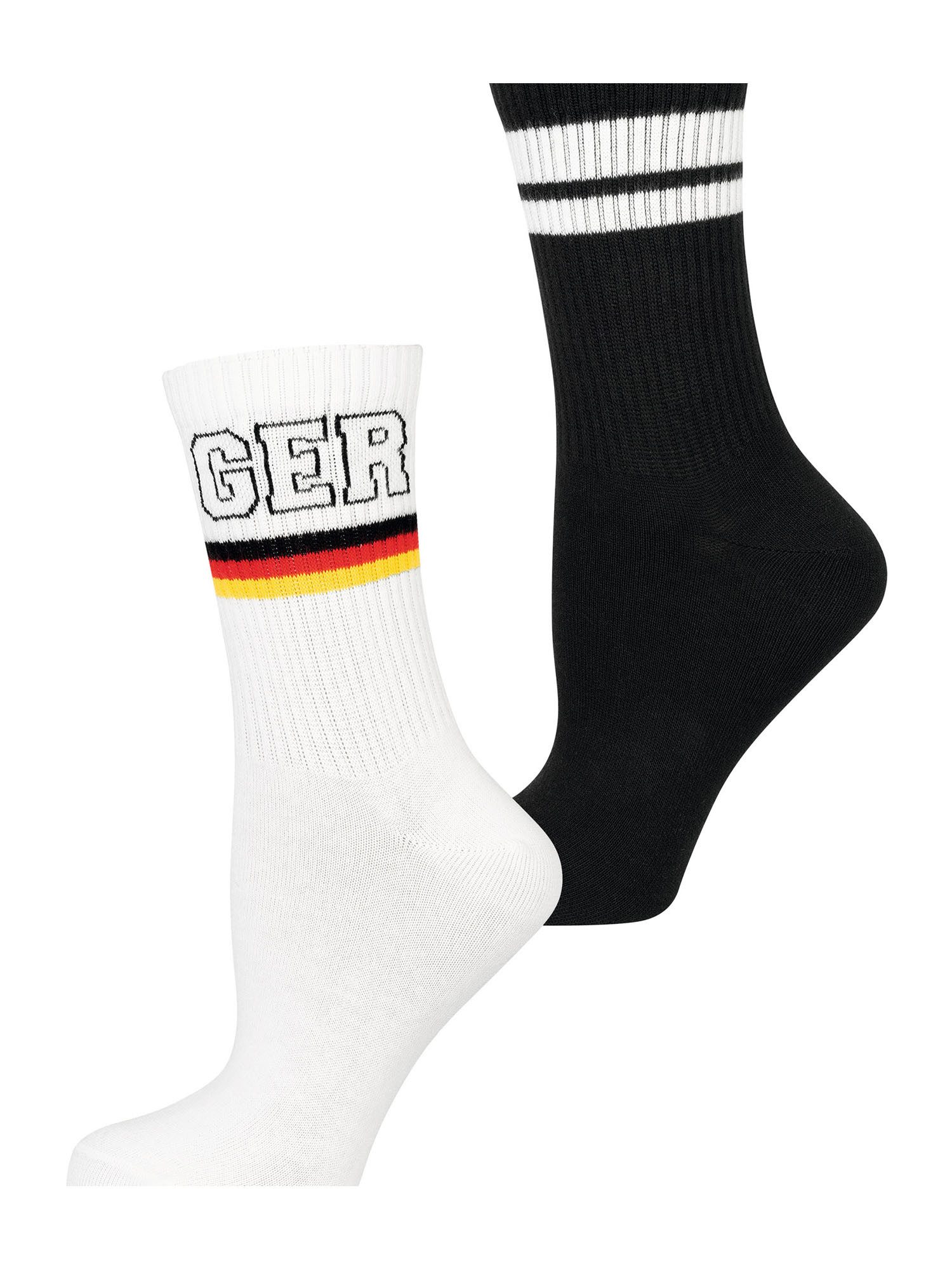 Nur Die Sportsocken Fan (2-Paar) Laufsocken, Trainingssocken, Fitnesssocken