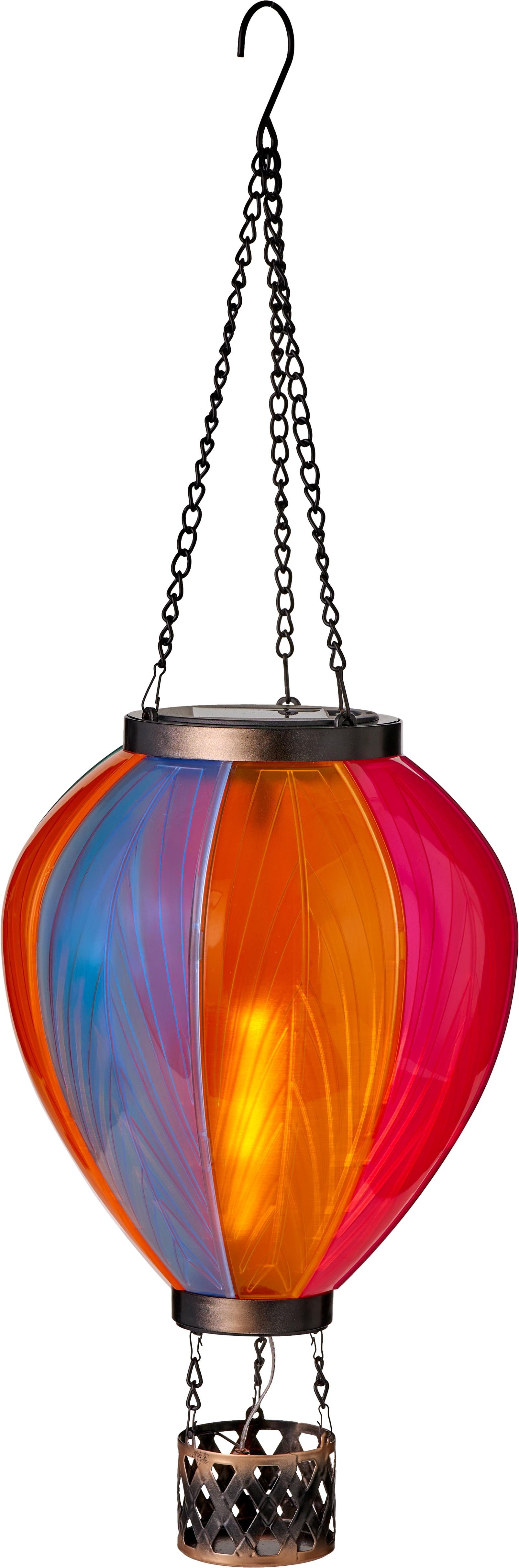 Northpoint LED Laterne Solar Heißluftballon Windlicht Dekoration 58cm Flamm günstig online kaufen