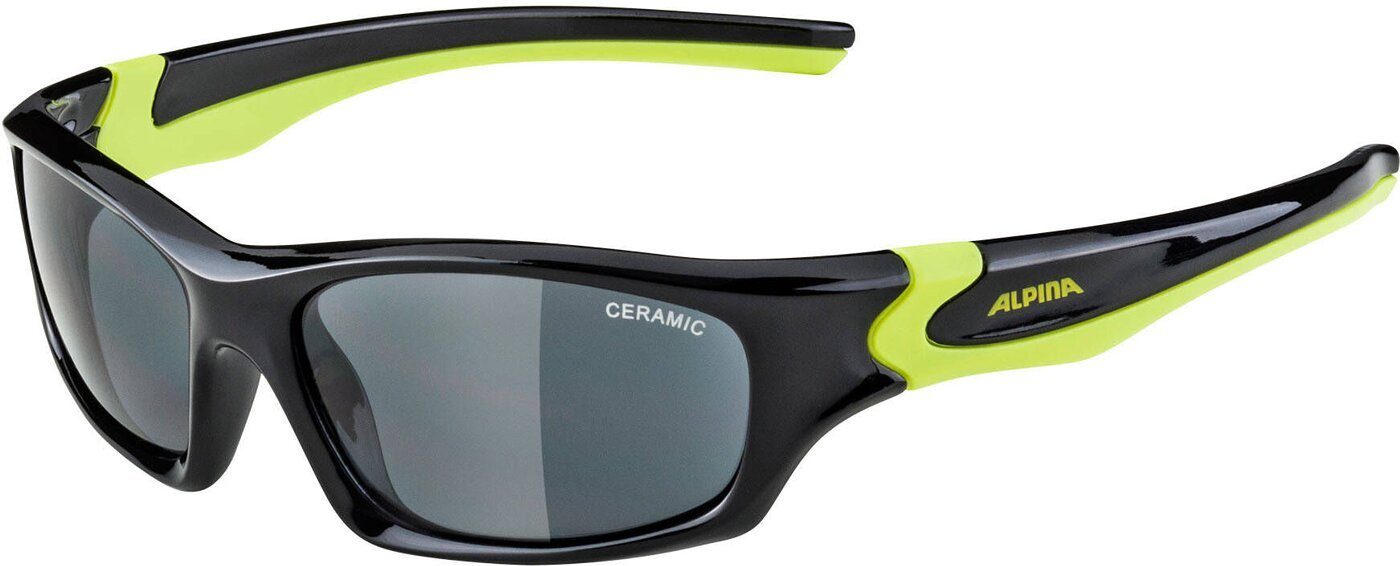 YELLOW FLEXXY BLACK-NEON Alpina Sports GLOSS TEEN Sonnenbrille