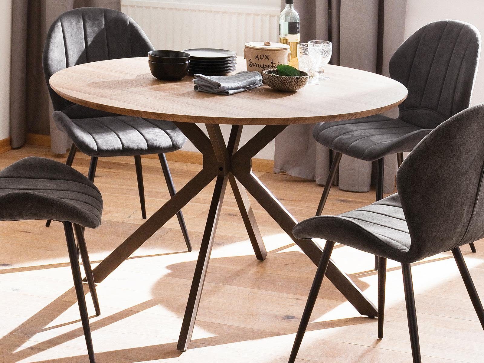 Esstisch 120 x 76 x 120 cm (B/H/T)