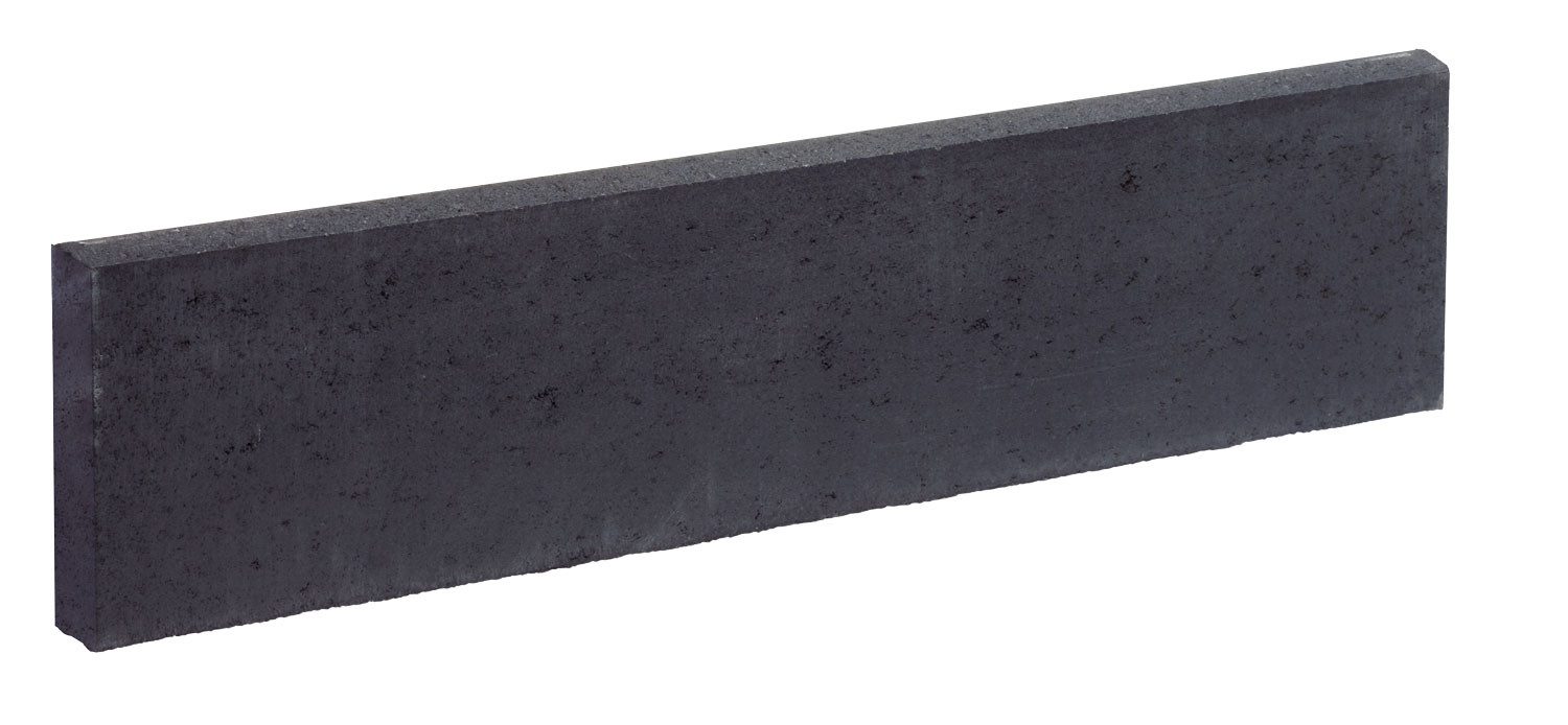 Diephaus Porenbeton RANDSTEIN ANTHRAZIT 100/25/5 CM m. FASE