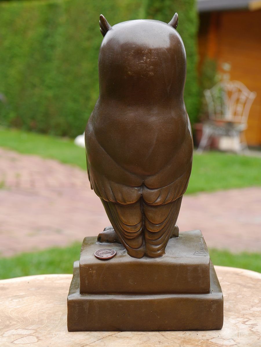 Dekorative aus einer AFG Eule Bronze Tierfigur Figur