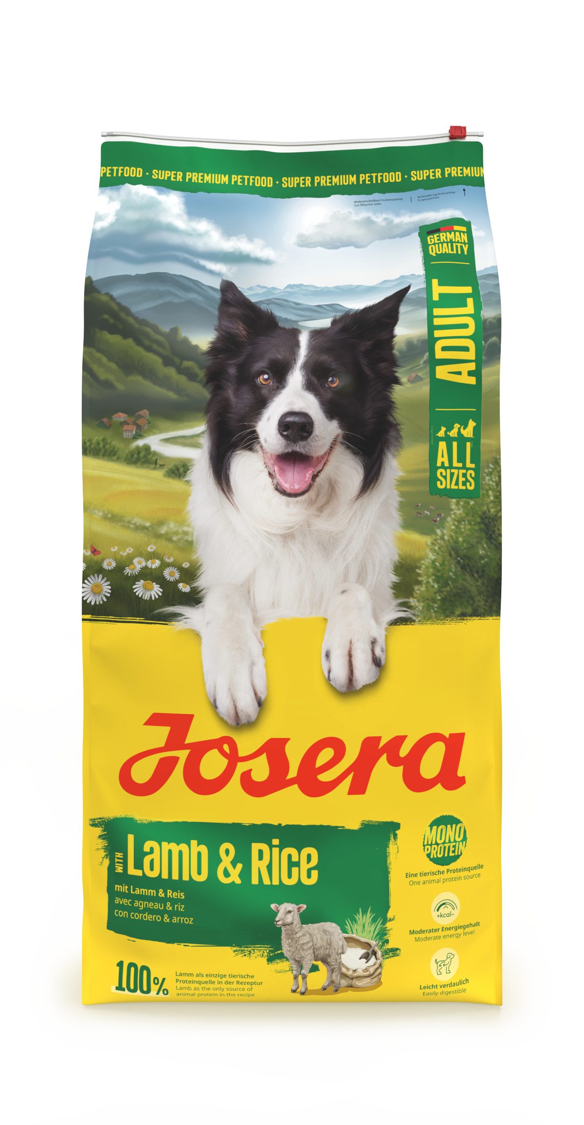 Josera Lamb & Rice 12,5kg, Trockenfutter für: Hunde, Adult All Size, für ausgewachsene Hunde aller Größen