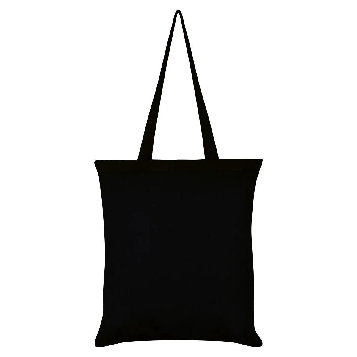 Dark-Desires Schultertasche Dead Cute – Schwarze Tote Bag Gothic Punk Katze, Schwarze Tote Bag mit Dead-Cute-Gothic-Katzenprint