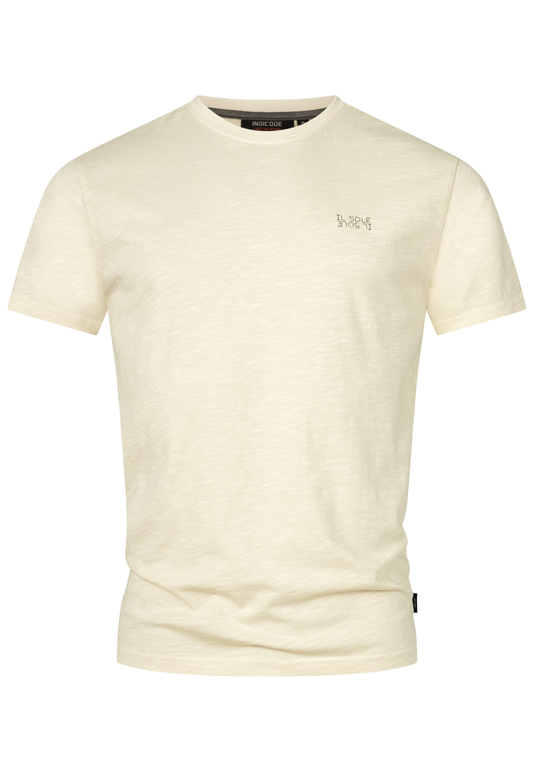 INDICODE T-Shirt Herren INAsbjorn Shirt Tee Herrenshirt T-Shirt mit hochwertig verarbeiteten Details