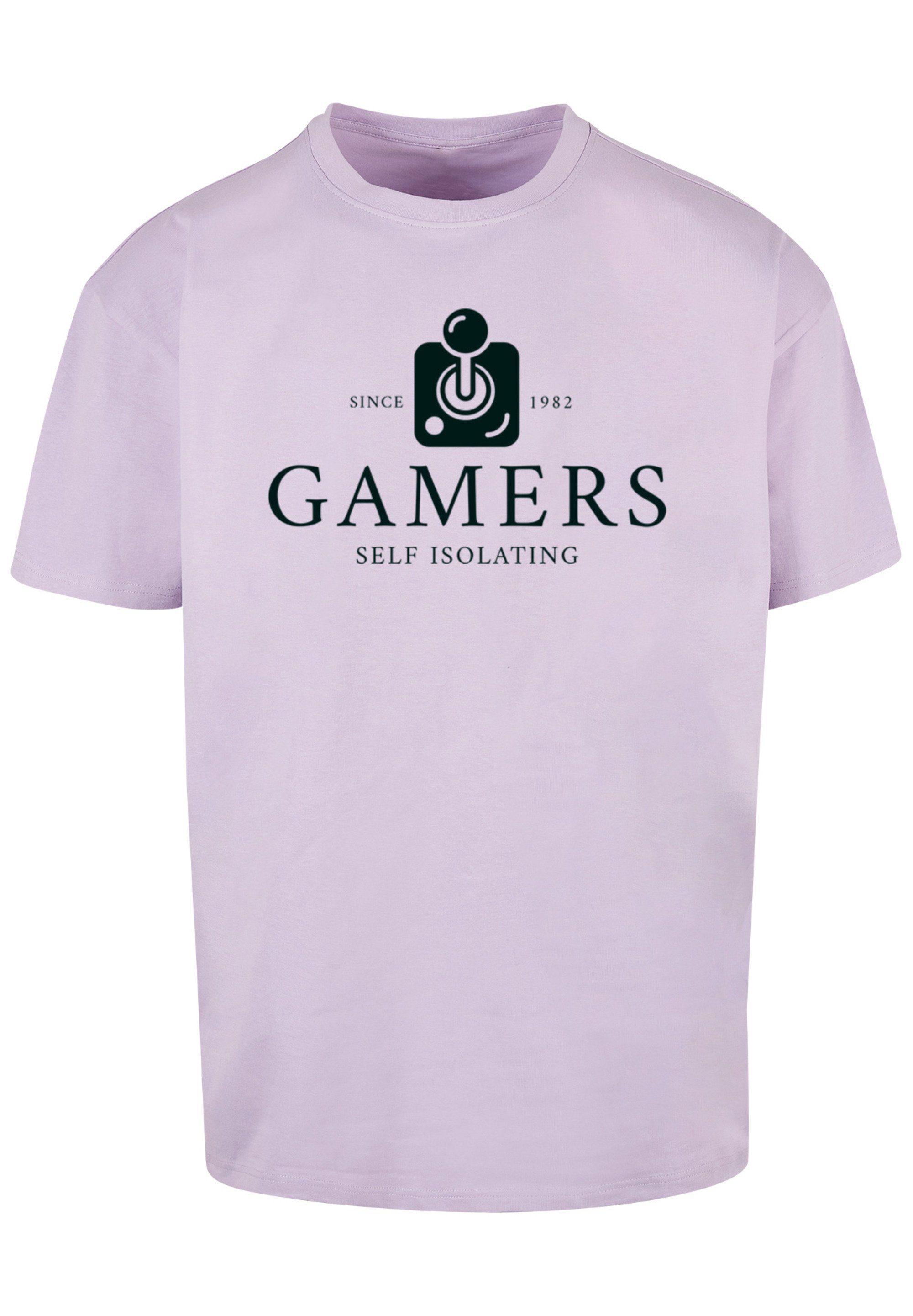 F4NT4STIC T-Shirt Gamers Print Retro SEVENSQUARED Self Isolating lilac Gaming