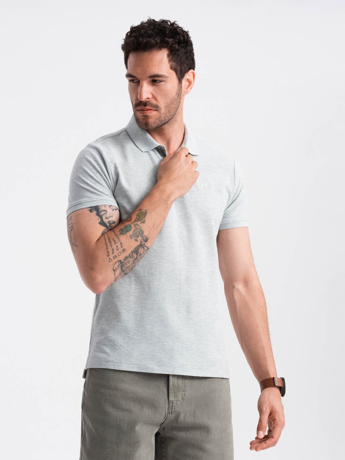 Poloshirt Herren-Poloshirt aus Piqué-Strick BASIC