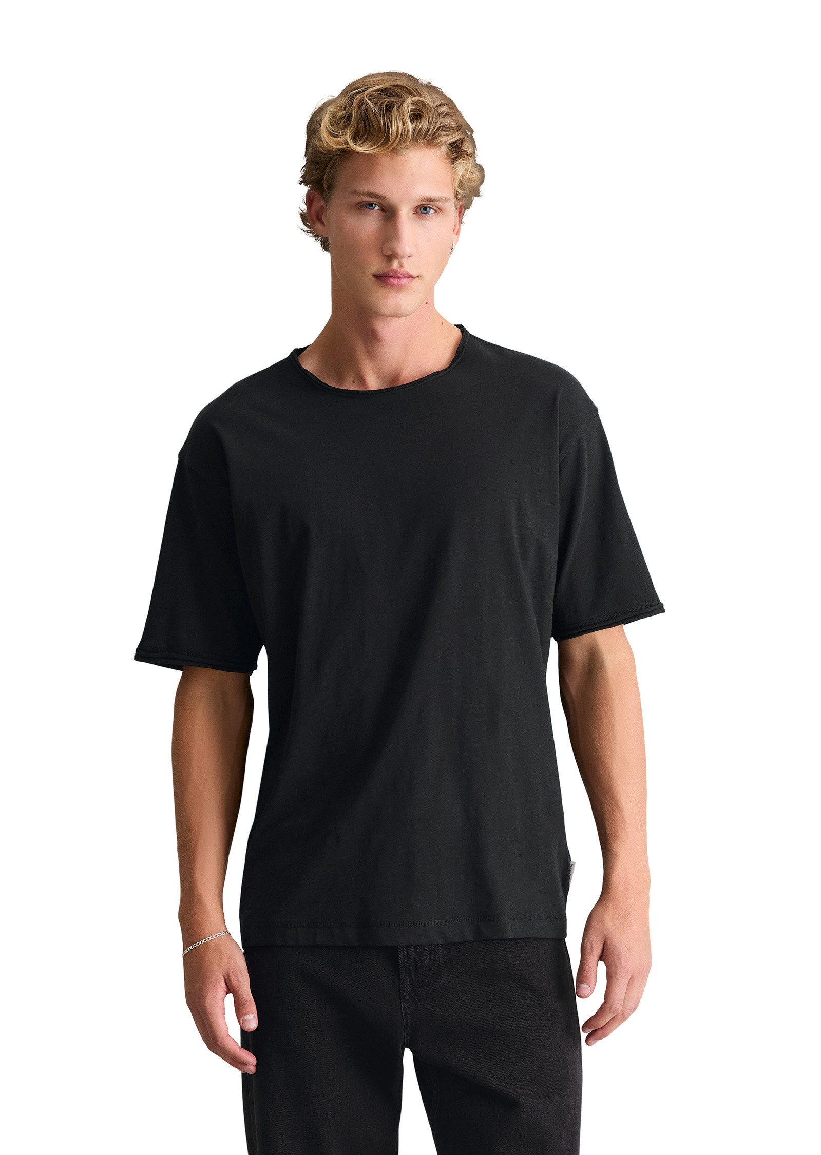 T-Shirt aus weichem Slub-Jersey