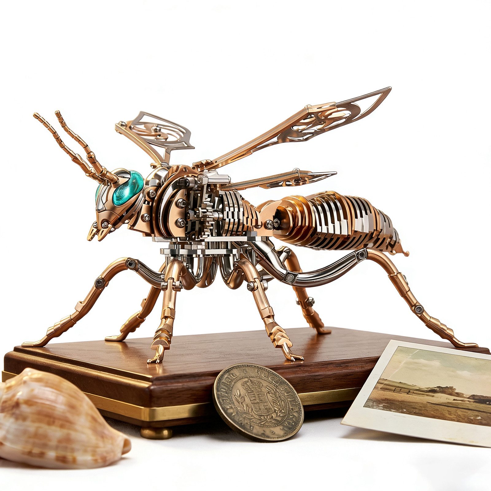 Fine Life Pro 3D-Puzzle 3D Metallbausatz-Serie: Mechanische Hornisse, Phönix & Alterdrache, Puzzleteile, Kreatives DIY-Puzzle mit Spielspaß & intellektueller Herausforderung