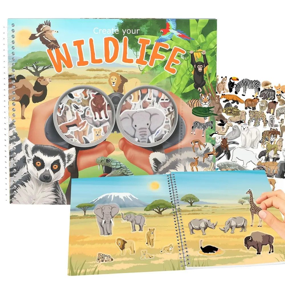 Depesche Sticker Create Your Wild Life mit Flock Stickern
