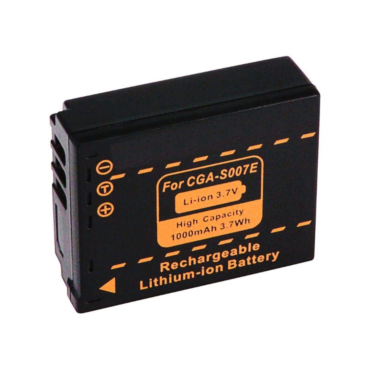 GOLDBATT Akku für Panasonic CGA-S007 S007 DMC-TZ5 TZ4 TZ3 TZ2 TZ1 DMW-BCD10 Kamera-Akku Ersatzakku 1000 mAh (3,7 V, 1 St), 100% kompatibel mit den Original Akkus inklusive Überhitzungsschutz