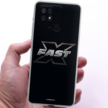 DeinDesign Handyhülle Fast & Furious Logo Offizielles Lizenzprodukt Fast X Logo Metal, Xiaomi Redmi 10C Silikon Hülle Bumper Case Handy Schutzhülle