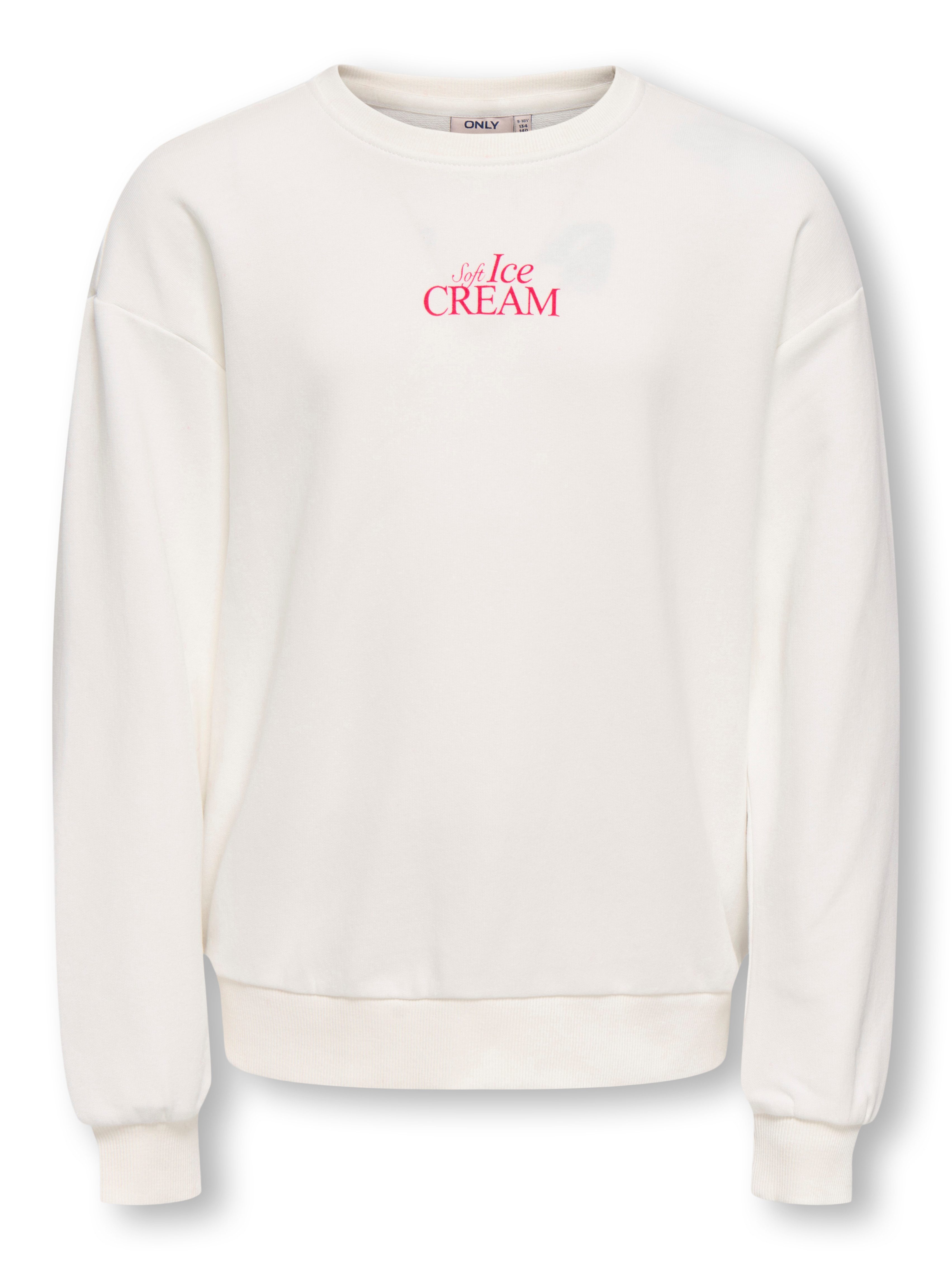 KIDS ONLY Sweatshirt KOGPHILEA LIFE L/S LOOSE UB VD SWT Baumwollmischung, regular fit