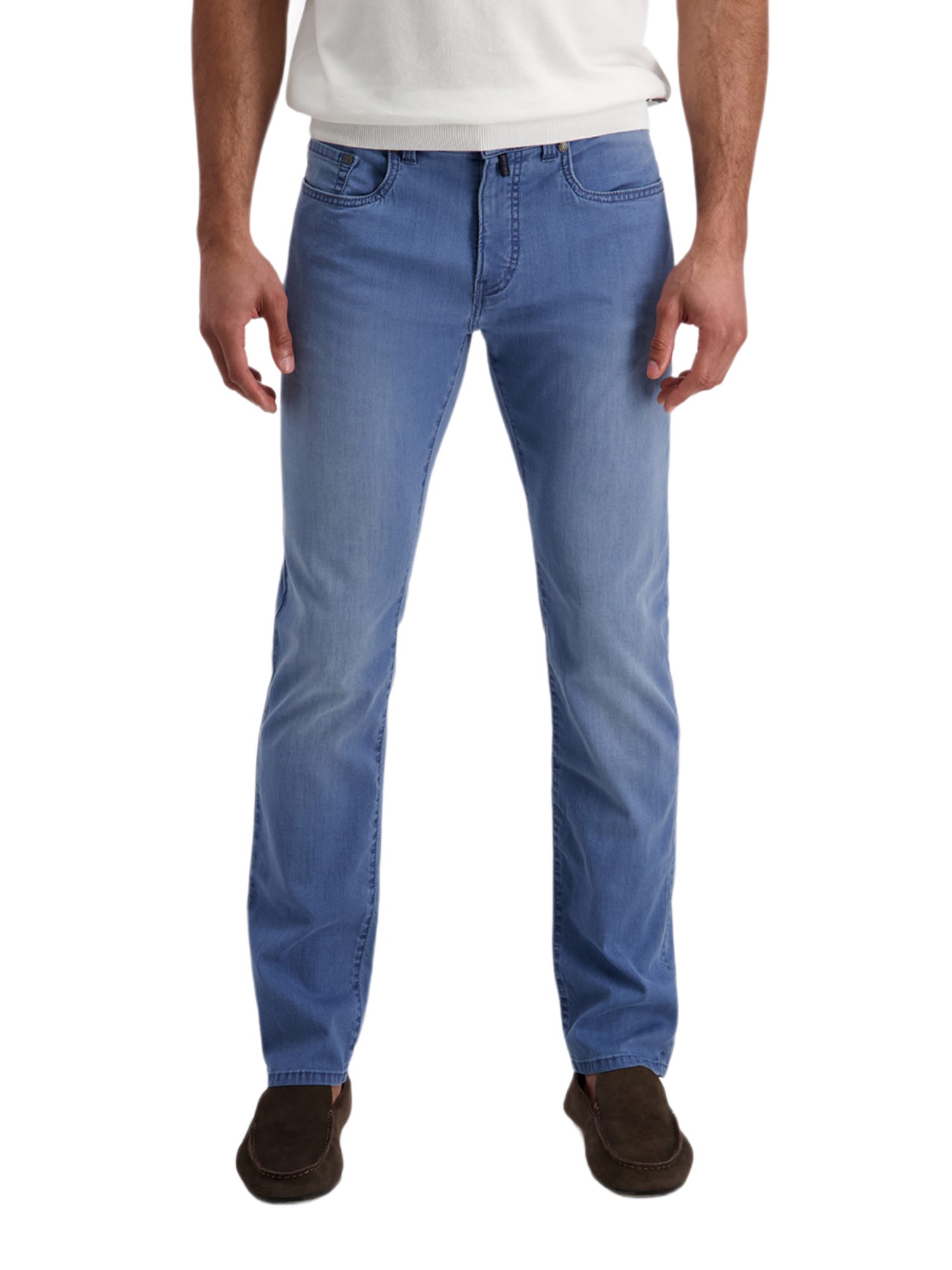 Pierre Cardin 5-Pocket-Jeans blau,Casual,Baumwolle,Unifarben,Straight Leg