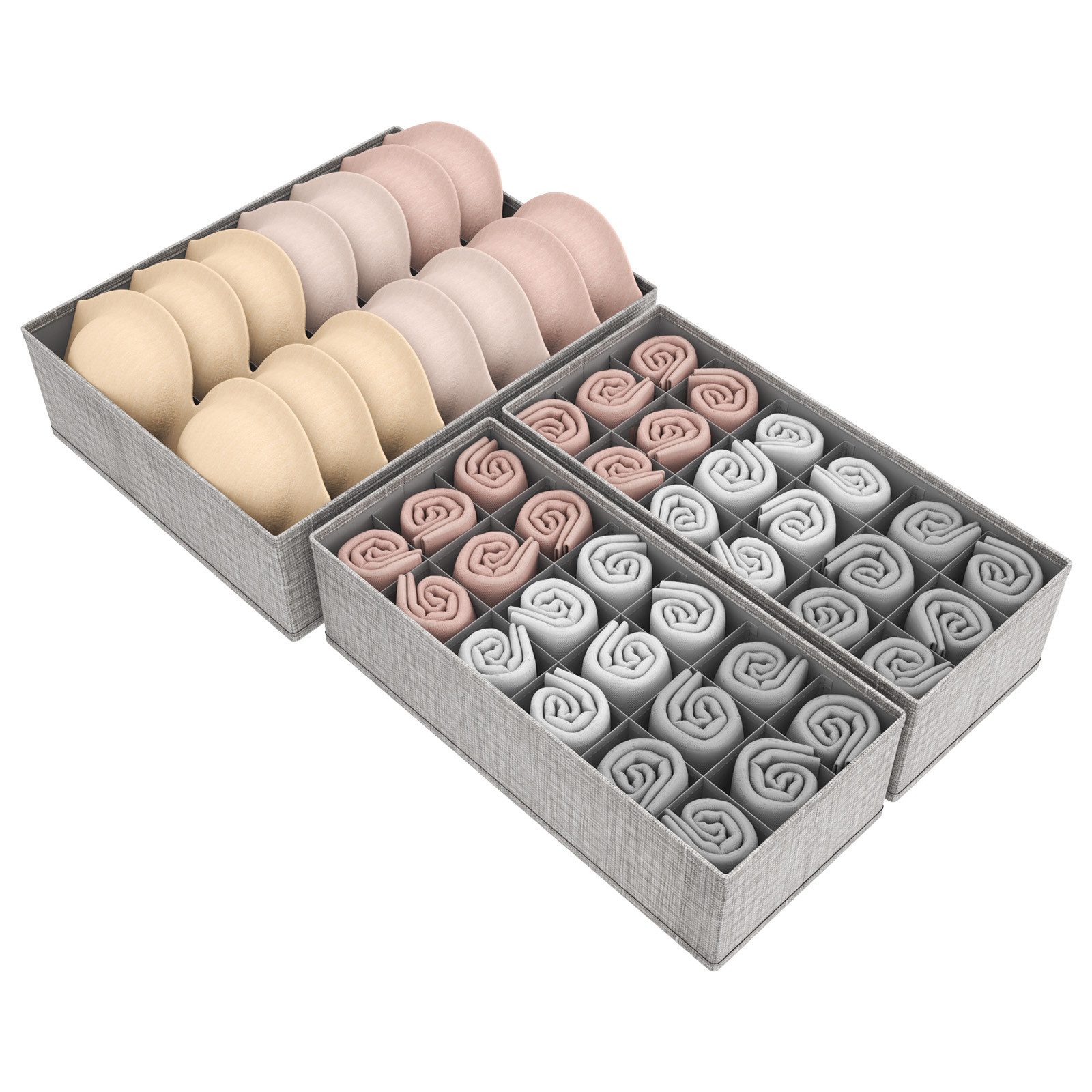 Lifewit Aufbewahrungsdose Double Organizer für Kommode, Kleiderschrank Orga günstig online kaufen