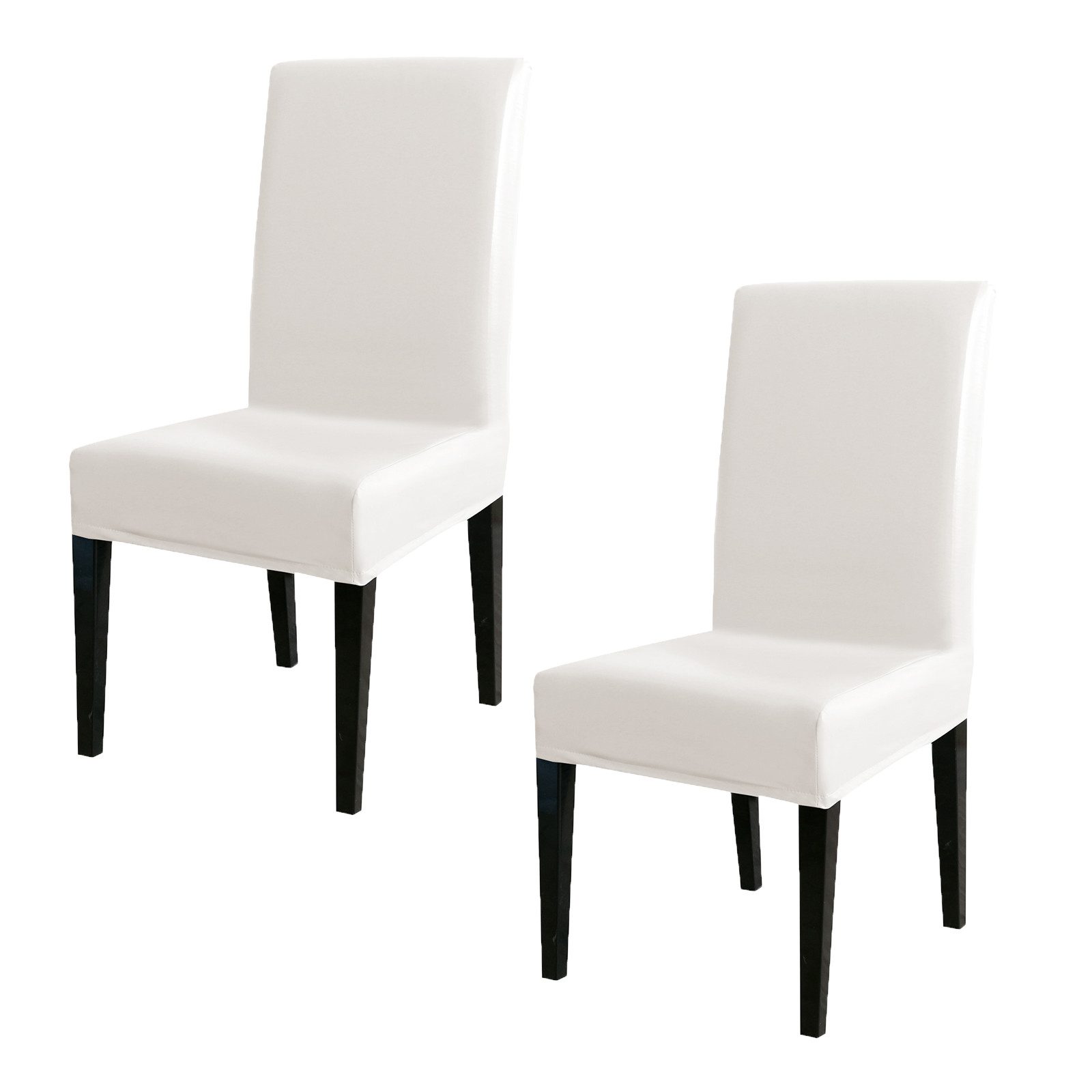 Qelus Stuhlhusse PU Leder Stuhlbezug Strecken Wasserdicht Stuhlüberzüge Solide