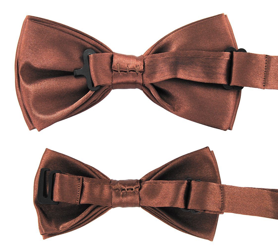 axy Fliege Fliegen Set für Vater und Sohn (2er Set, 2-St., 1x Herrenfliege und 1x Kinderfliege) Partnerlook für Herren und Kinder 1-12 Jahre alt, Familien Outfit