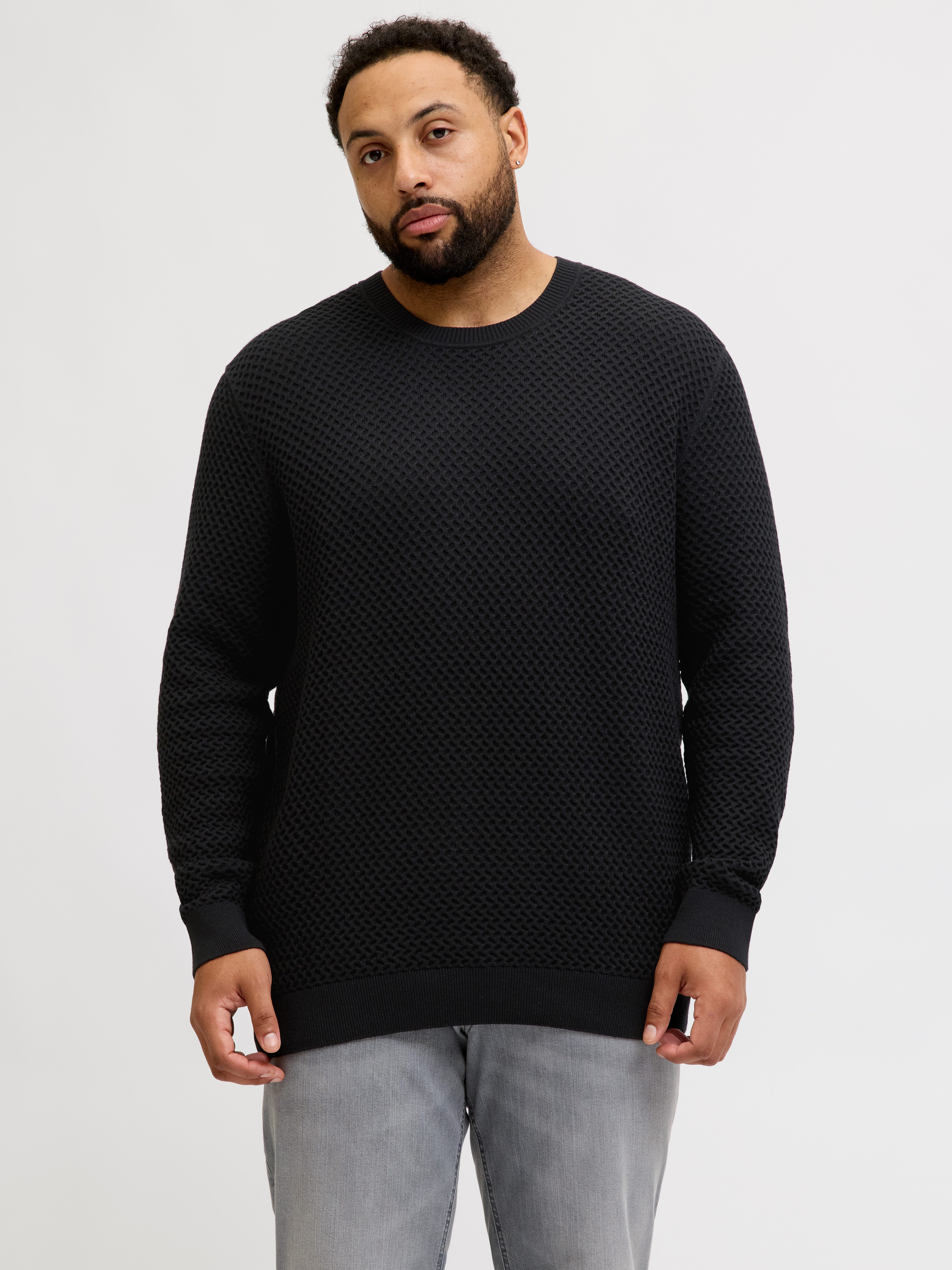 Jack & Jones PlusSize Strickpullover JPRBLUBARKLEY KNIT CREW NECK PLS
