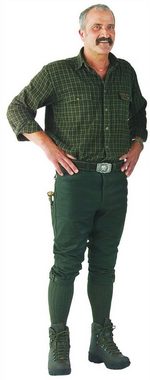 La Chasse® Lederhose Jagd- Lederhose aus Büffelleder (Kniebundhose) Herren strapazierfähig