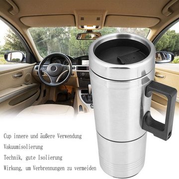 GelldG Wasserkocher Auto Wasserkocher Edelstahl Reisewasserkocher für Tee Kaffee(12V)
