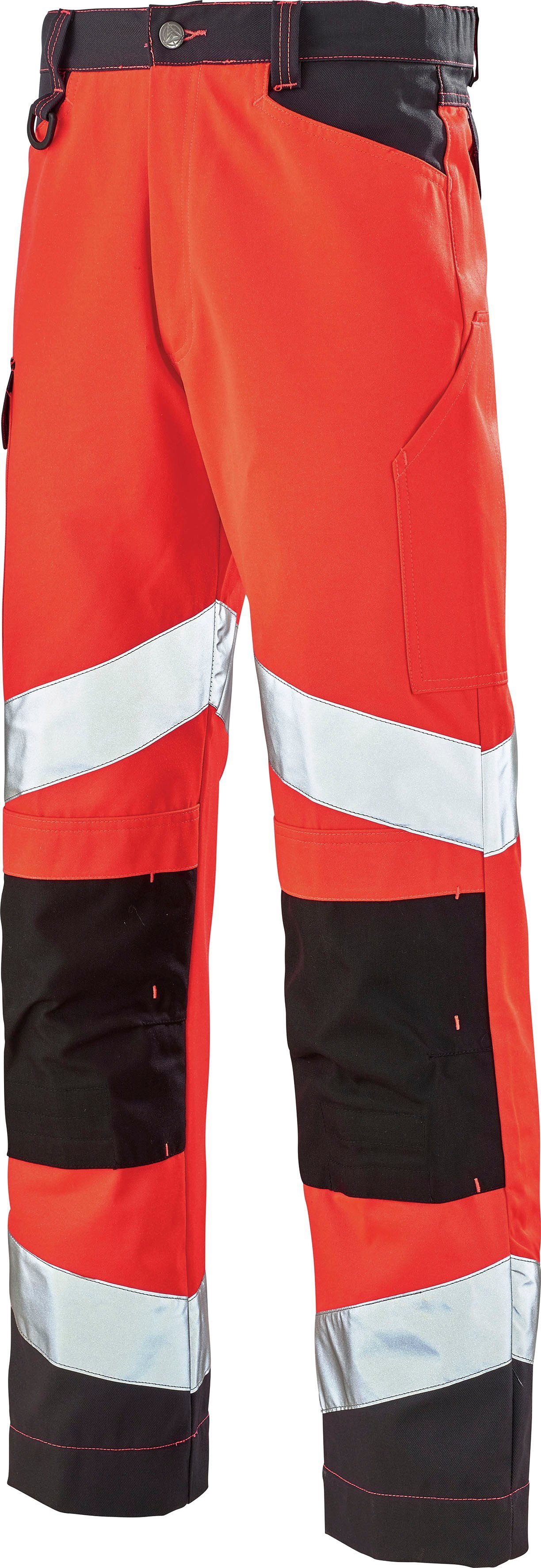 "Fluo ISO & ROT Tech" / 20471:2013 Unisex Cepovett CHARCOAL verstärkte Knie (EN FLUO Arbeitsbundhose Warnschutz reflektierend, EN GREY 13688:2013) ISO