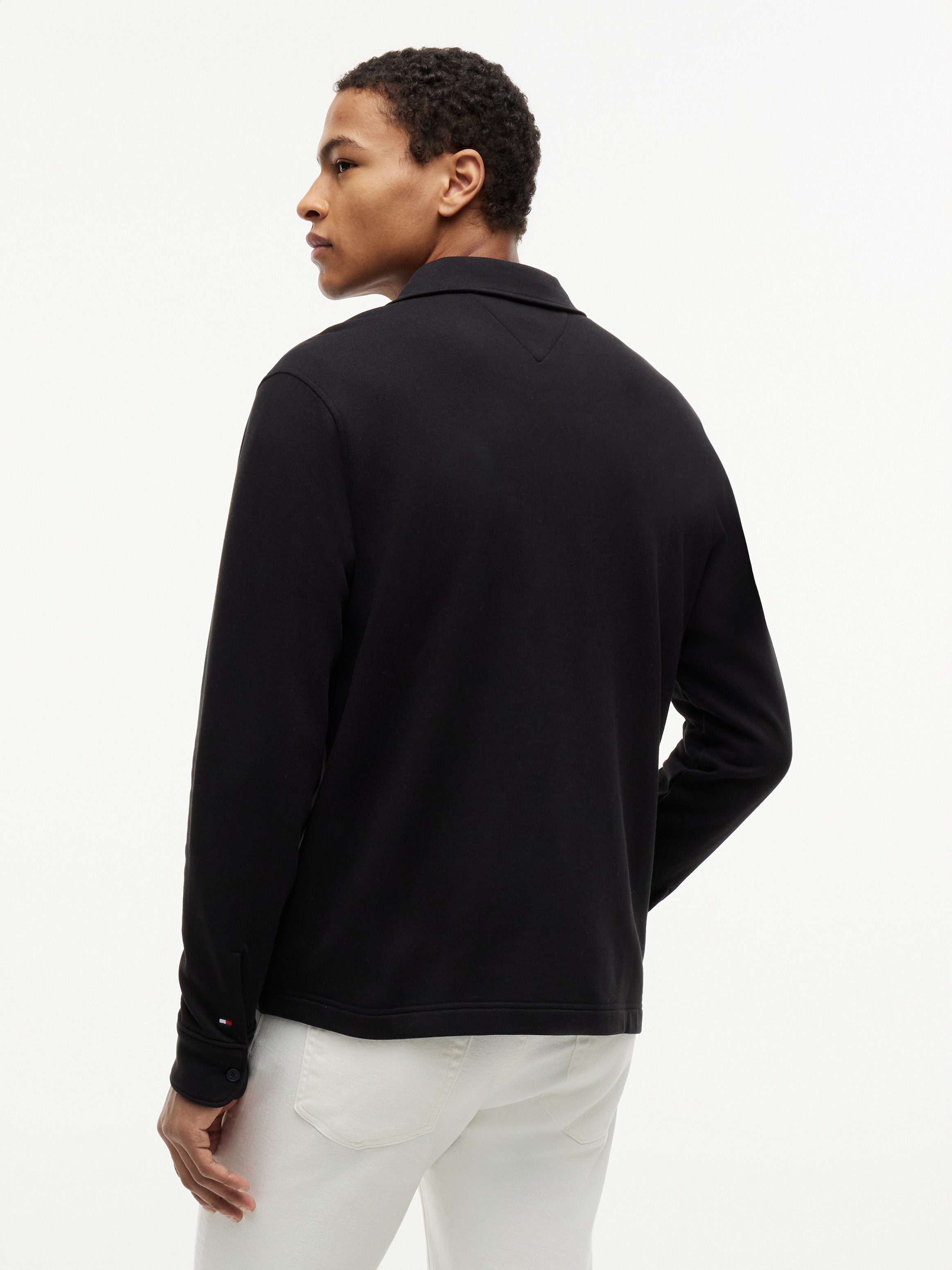 Tommy Hilfiger Hemdjacke ESSENTIAL TERRY OVERSHIRT aus Sweatware