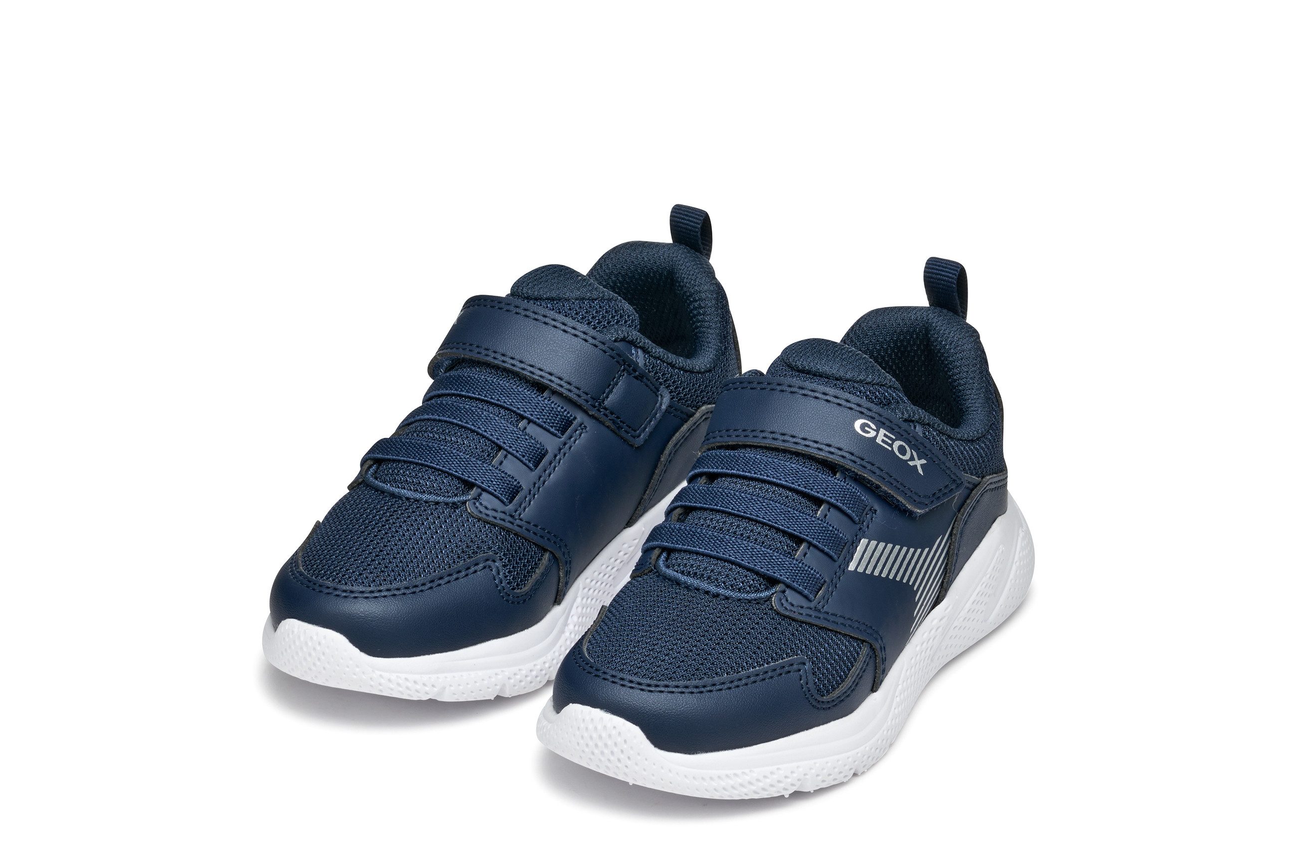 Geox J SPRINTYE BOY Sneaker, Freizeitschuh, Klettschuh im Casual Look