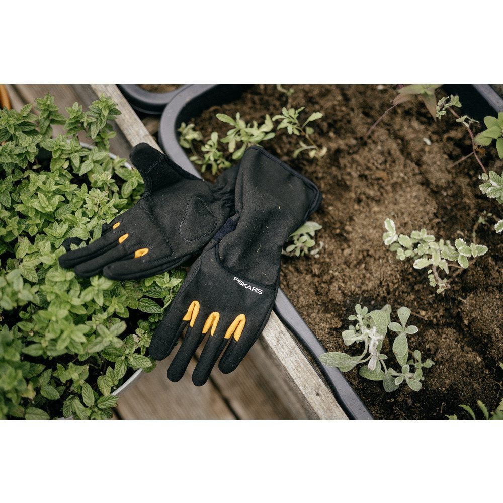 Fiskars Gartenpflege-Set Fiskars 1071153 Handschuh Schwarz 1 St.