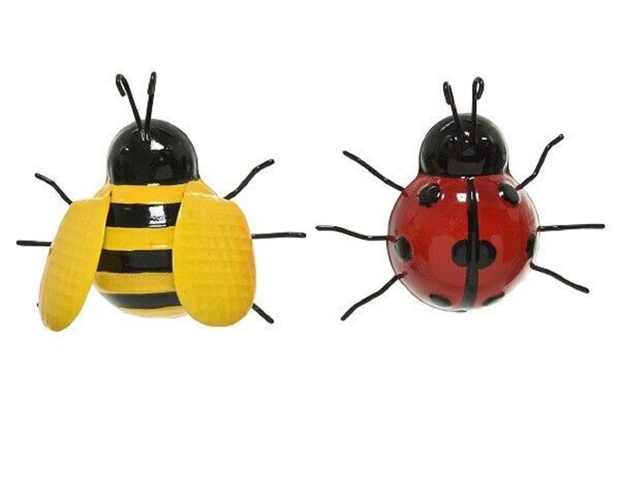 Kaemingk Hängedekoration Insekt Figur Biene Marienkäfer Eisen Aufhänger Höhe 9 cm - Stückpreis