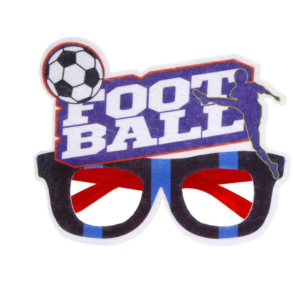 Coonoor Partyanzug Fußball-Themenbrille, FFußballspiel-Feier-Requisiten, Witziges Fotoshooting-Requisit