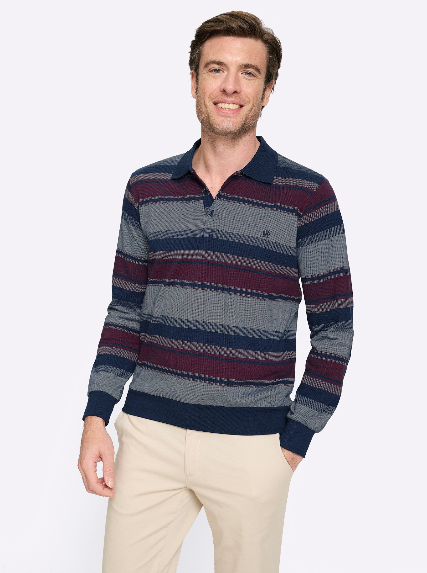 T-Shirt Langarm-Poloshirt Langarm