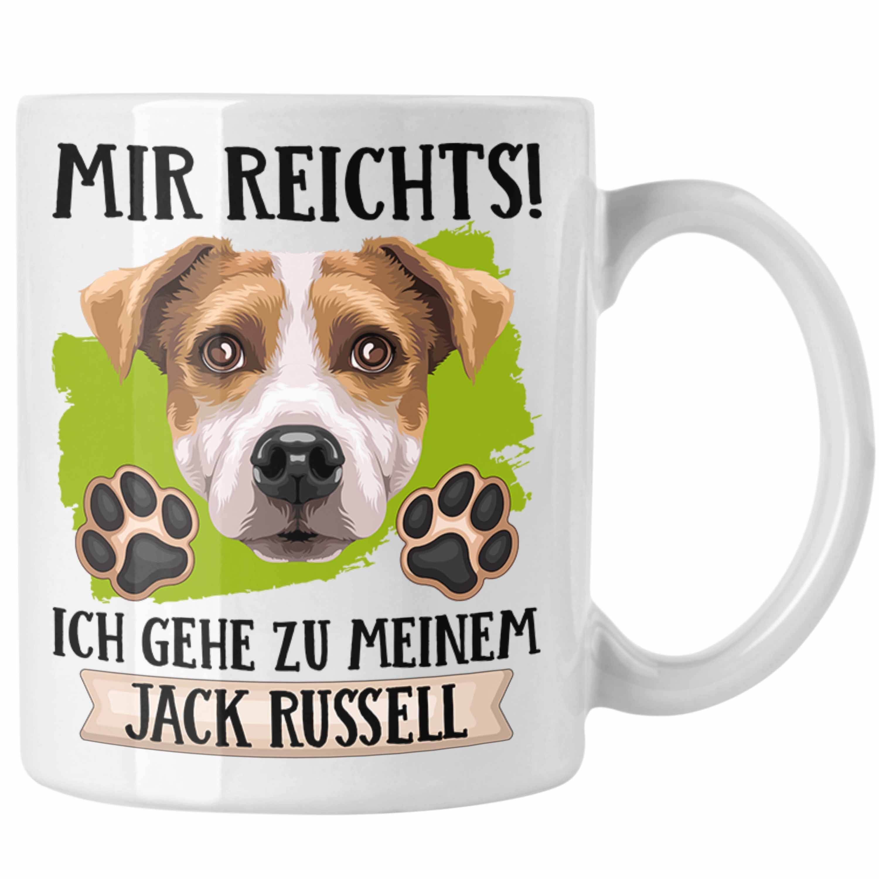 Trendation Tasse Jack Russel Besitzer Tasse Geschenk Lustiger Spruch Geschenkidee Mir R Weiss | Teetassen